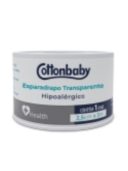 Imagem de ESPARADRAPO COTTONBABY 2,5X3M TRANSPARENTE