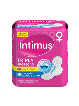 Imagem de Absorvente Intimus Gel C/ 8 Und C/ Abas