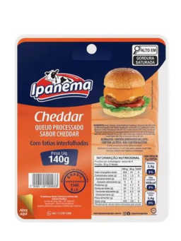 Imagem de QUEIJO IPANEMA 140G CHEDDAR FATIADO