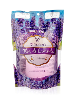 Imagem de Sabonete Dihellen 400ml Liquido Refil flor de Lavanda