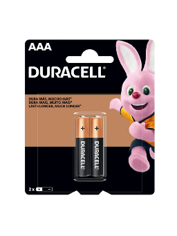 Imagem de Pilha Duracell AAA C/2 Alcalina Palito