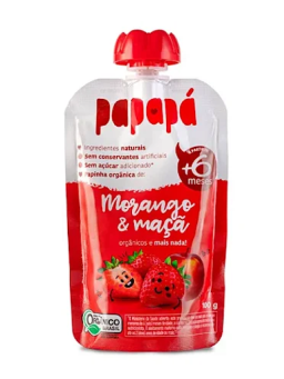 Imagem de PAPINHA ORG PAPAPA 100G MACA E MORANGO