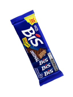 Imagem de CHOCOLATE LACTA 63G BIS AO LEITE