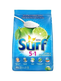 Imagem de SABAO EM PO SURF 800G 5 EM 1 LIMAO E BICARBONATO