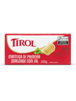 Imagem de Manteiga Tirol 200g Tablete C/ Sal
