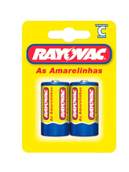 Imagem de Pilha Rayovac C com 2 Amarela Media