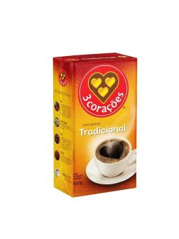 Imagem de Cafe 3 Coracoes 500g Tradicional Vacuo