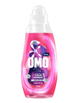 Imagem de LAVA ROUPA OMO 750ML CICLO RAPIDO ROSA