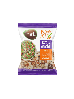 Imagem de Peito De Frango Nat 400g Cubos Grelhado