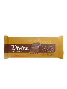 Imagem de CHOCOLATE DIVINE 90G 37% AMENDOIM S/GLUTEN