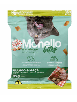 Imagem de ALIMENTO P/ GATOS MONELLO 80G FRANGO E MACA