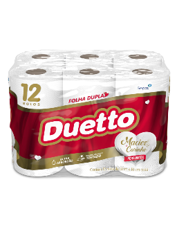 Imagem de PAPEL HIGIENICO DUETTO FD 30M C/12 PERFUMADO