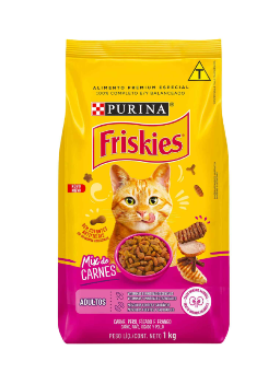 Imagem de RACAO P/ GATOS FRISKIES 1KG MIX DE CARNE