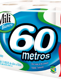 Imagem de Papel Higienico Mili 60m C/ 4 Folha Dupl