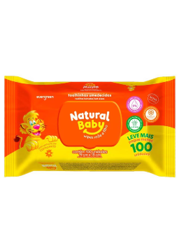 Imagem de TOALHA UMIDECIDA NATURAL BABY C/100 WIPE