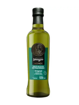 Imagem de AZEITE DE OLIVA UNIAGRO 500ML EXTRA VIRGEM