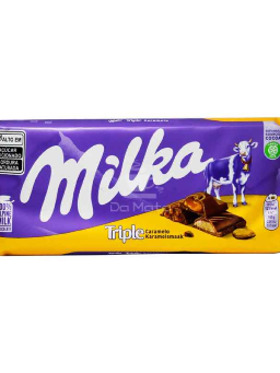 Imagem de Chocolate Milka 90g Triple Caramelo