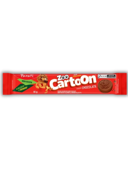 Imagem de BISCOITO RECHEADO ZOO CARTOON 85G CHOCOLATE