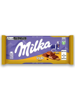 Imagem de Chocolate Milka 90g Triple Caramelo