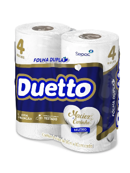 Imagem de Papel Higienico Duetto 30m C/4 Rls
