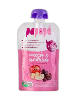 Imagem de PAPINHA ORG PAPAPA 100G MACA E AMEIXA