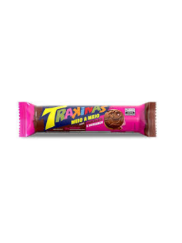 Imagem de Biscoito Recheado Trakinas 126g Chocolate e Morango