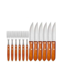 Imagem de Cj Chur Garfo e Faca 12pcs Mor