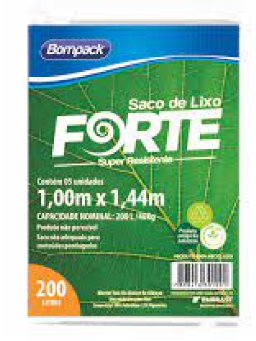 Imagem de Saco Lixo Bompack 200lt Forte Preto C/5