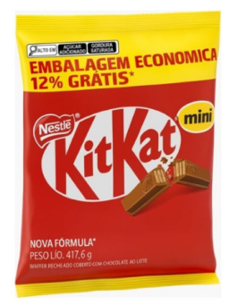 Imagem de CHOCOLATE NESTLE 417,6G KITKAT MINI AO LEITE