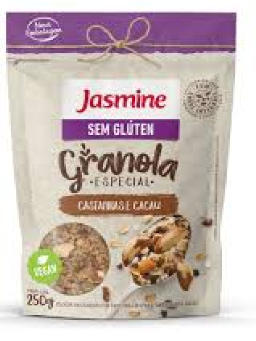 Imagem de Granola Jasmine 250g Castanhas e Cacau S/ Gluten