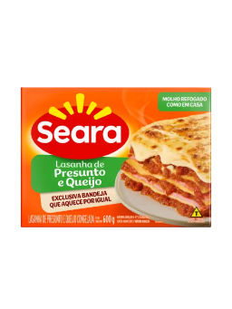 Imagem de Lasanha Seara 600g Presunto e Queijo