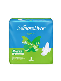 Imagem de ABSORVENTE SEMPRE LIVRE C/ 8 UND NORMAL