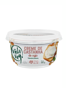 Imagem de CREME DE CAST DE CAJU VIDA VEG 180G TRADICIONAL 