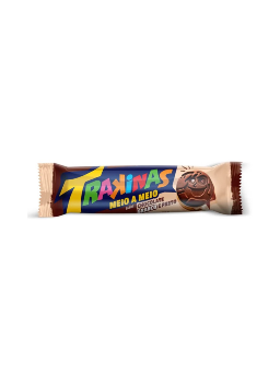 Imagem de Biscoito Recheado Trakinas 126g Meio a Meio