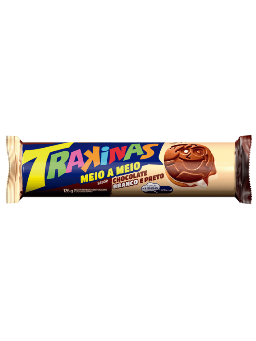 Imagem de BISCOITO RECHEADO TRAKINAS 126G MEIO/MEIO