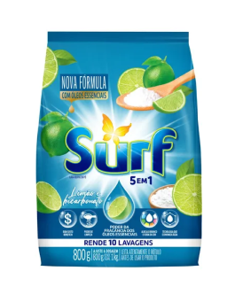 Imagem de SABAO EM PO SURF 800G 5 EM 1 LIMAO E BICARBONATO