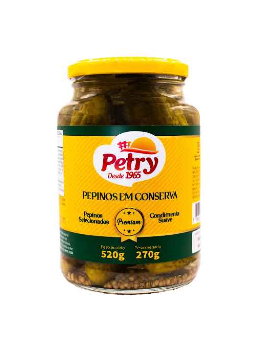 Imagem de PEPINO PETRY 270G CONSERVA PREMIUM