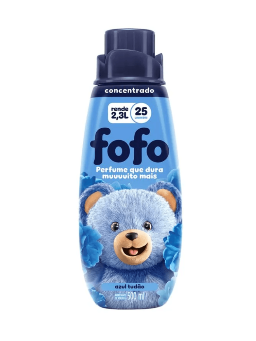 Imagem de AMACIANTE DE ROUPAS FOFO CONC 500ML AZUL TUDAO