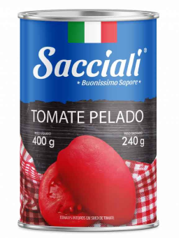 Imagem de TOMATE PELADO SACCIALI 400G LATA