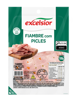 Imagem de Fiambre Excelsior 180g C/ Picles Fatiado
