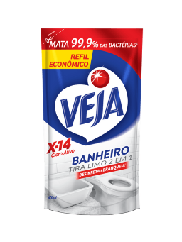 Imagem de LIMPADOR VEJA 500ML X-14 BANHEIRO TIRA LIMO SACHET