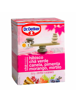 Imagem de Cha Dr Oetker 15g Hibisco Verde Canela pimenta