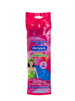 Imagem de Saco de Lixo Bompack Perfumado 15l C/40