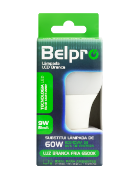Imagem de LAMPADA BELPRO LED 9W BIVOLT LUZ BRANCA
