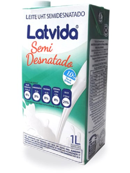 Imagem de LEITE LATVIDA 1 LITRO SEMIDESNATADO