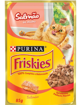 Imagem de Alimento Para Gatos Friskies 85g Salmao