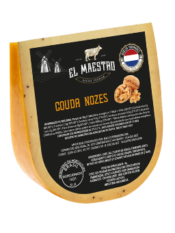 Imagem de QUEIJO GOUDA C/ NOZES EL MAESTRO KG 