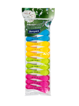 Imagem de PRENDEDOR ROUPA BOMPACK C/12 REFORCADO