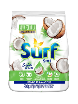 Imagem de SABAO EM PO SURF 800G 5 EM 1 COCO