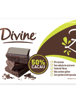 Imagem de Chocolate Divine 100g 50% Cacau Zero